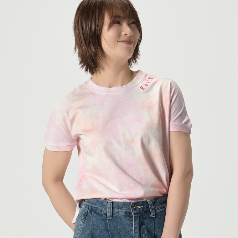 RUSTY タイダイ染めフレンチスリーブTシャツ