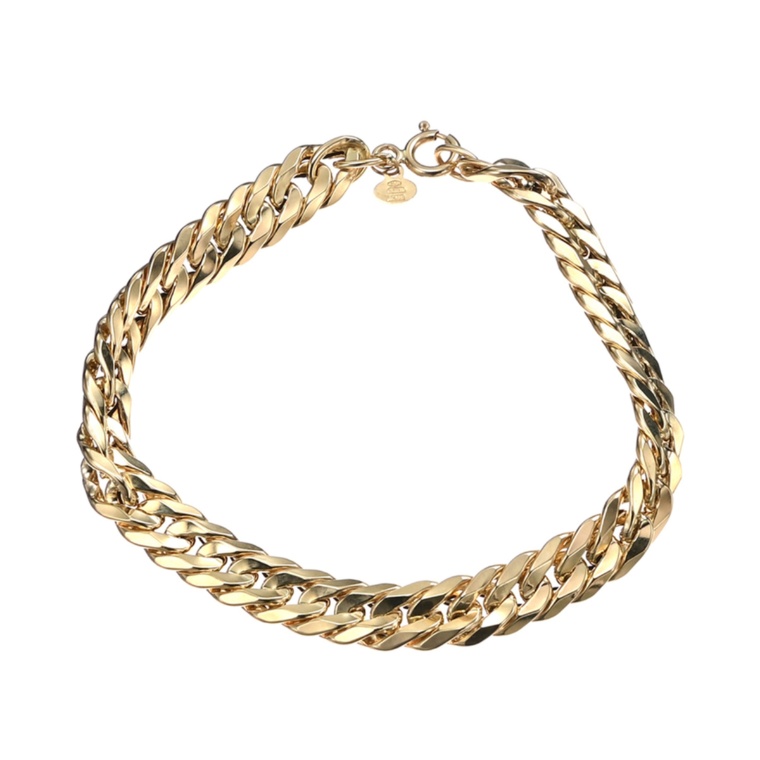 UNOAERRE 18K YG Vライン グルメッタ ブレスレット