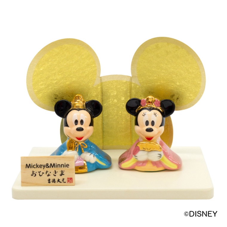 ミッキー&ミニー 磁器ひな人形