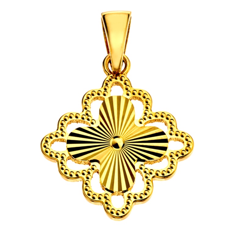 マエストロ 純金 クアドリフォリオペンダントヘッド