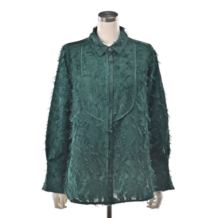 calma カットジャガード ワンランクUPシャツ ネット限定カラー