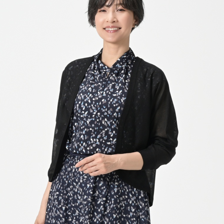 CARRIERE ラウンドヘムシアーカーディガン ネット限定カラー