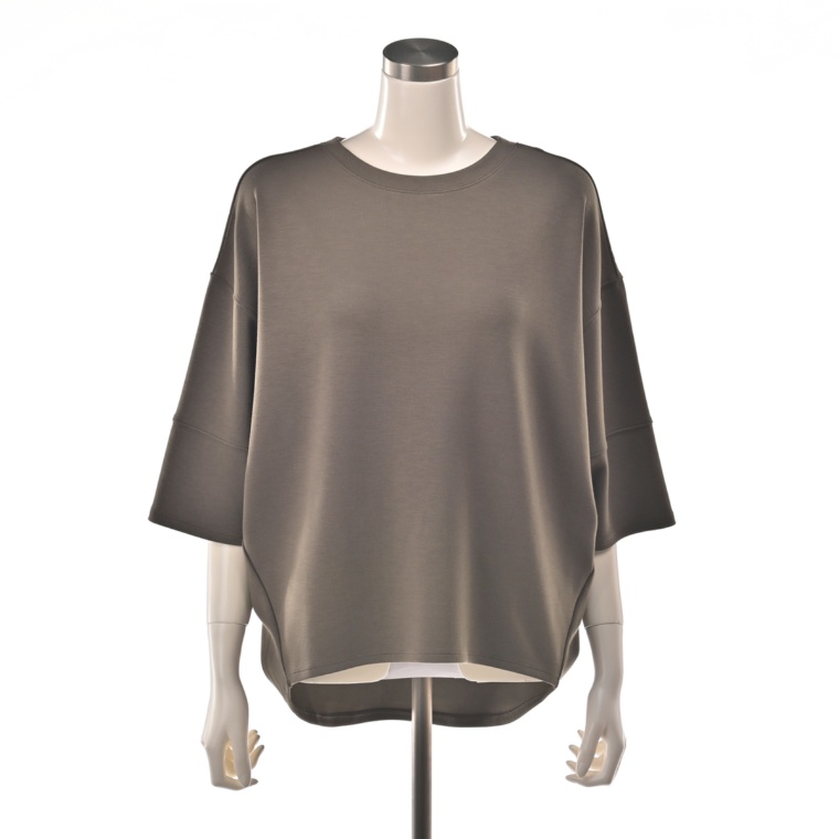 ANNE COQUINE ランタンスリーブダンボールニットプルオーバー