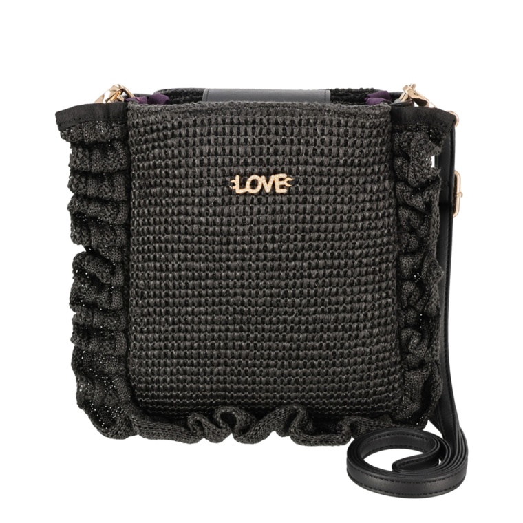 &LOVE LOVEチャームのふりるポシェット