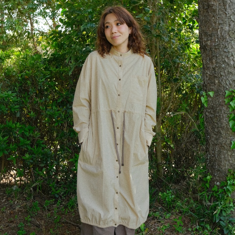 Carney ドロストデザイン シャツワンピース