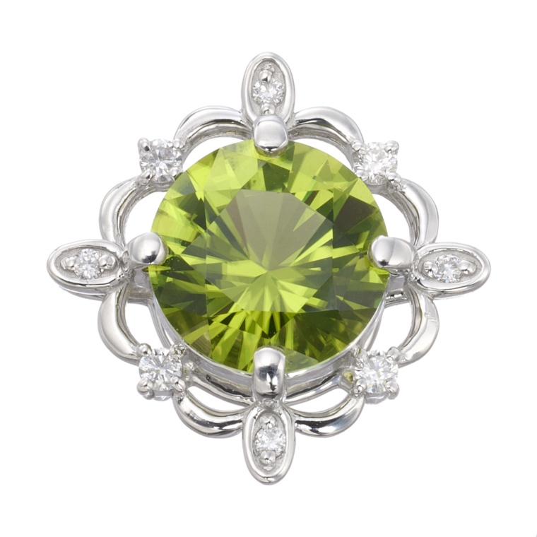 PT900 ペリドット ペンダントヘッド 1.3ctUP