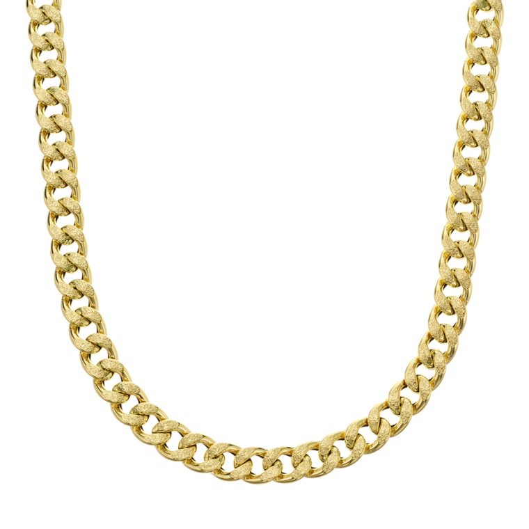 UNOAERRE 18KYG リバーシブルグルメッタチェーン ネックレス