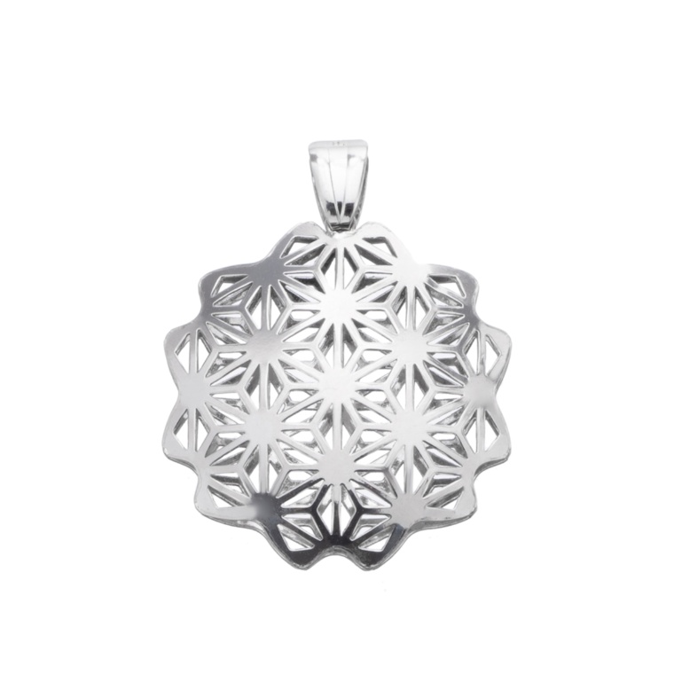 純プラチナ しだれ桜 リバーシブル ペンダントヘッド