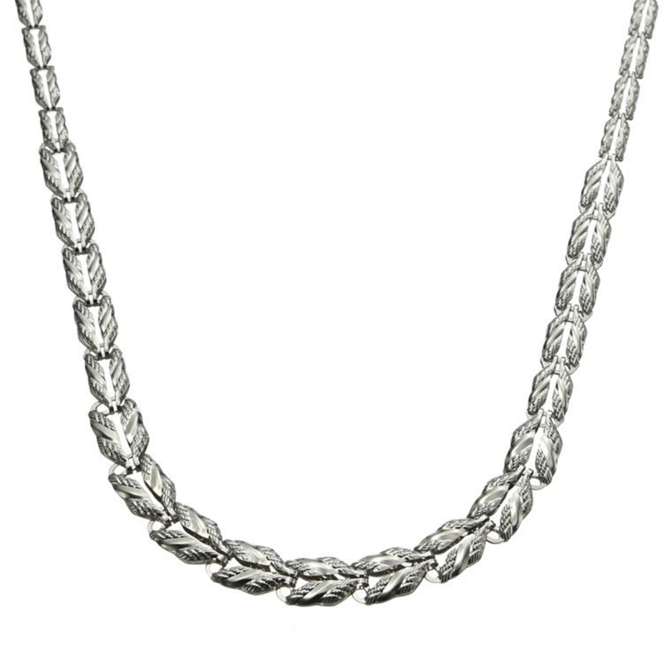 純プラチナ オーキッドリバーシブルデザイン ネックレス