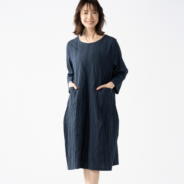 HELA カットジャガードワンピース