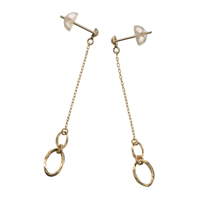 マエストロ 純金/18K DEWSスイングイヤリング/ピアス