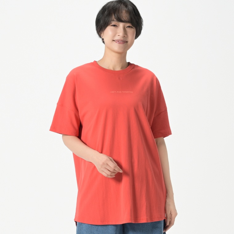 GRC プリント入りビッグTシャツ