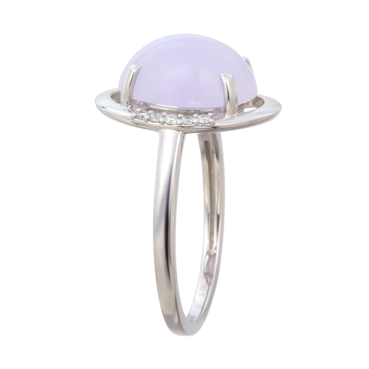 ラベンダー翡翠 PT950 リング 3.0ctUP