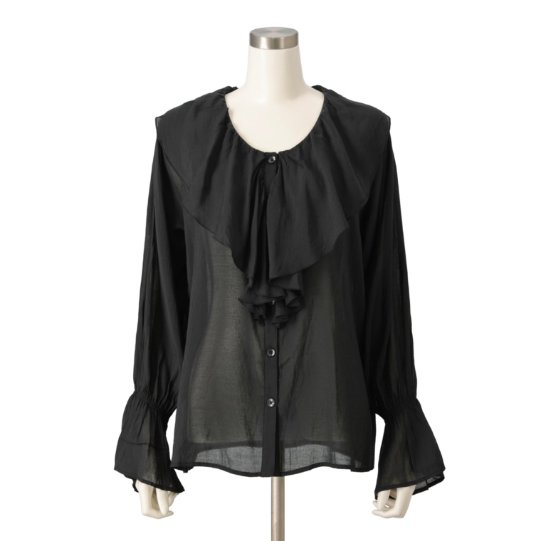 &LOVE 華やか大人ふりるブラウス