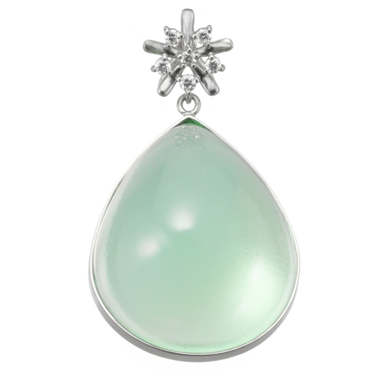 PT900 フローライトペンダントヘッド20.0ctUP