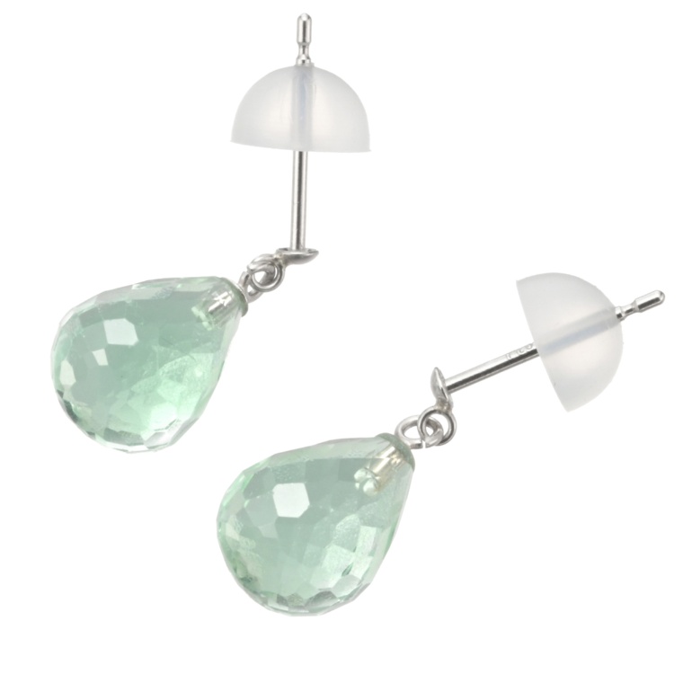 PT900 フローライトピアス計6.0ctUP