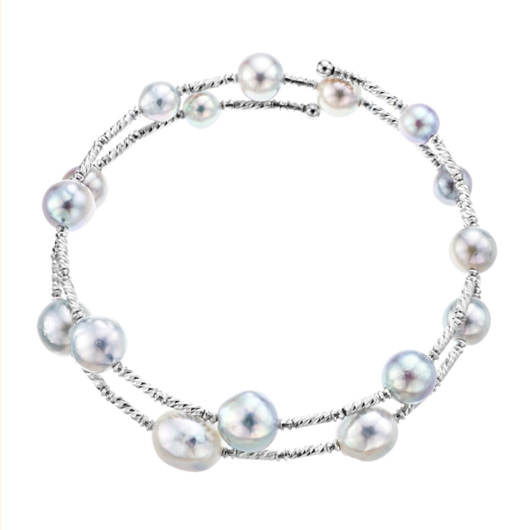 IRIS・SPIRA 和真珠ステーションバングルブレス