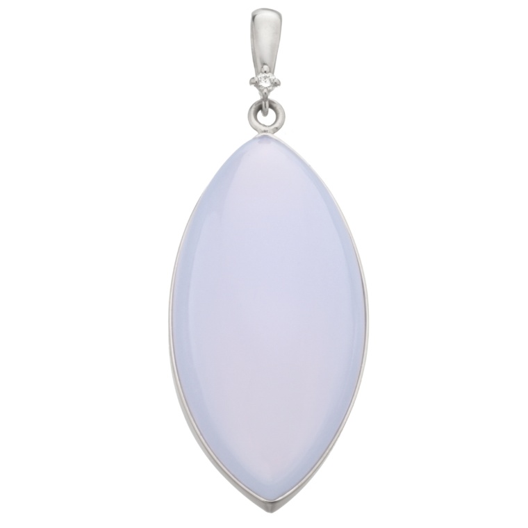 ブルーカルセドニーPT900ペンダントヘッド11.0ctUP