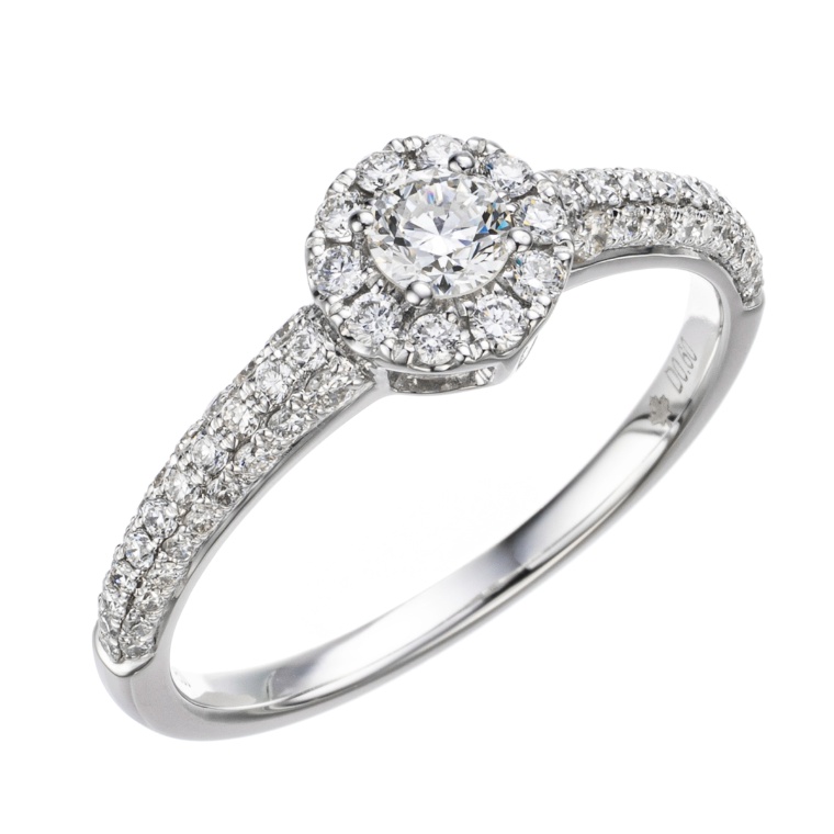 PT950 カナディアンダイヤモンド リング 計0.6ctUP