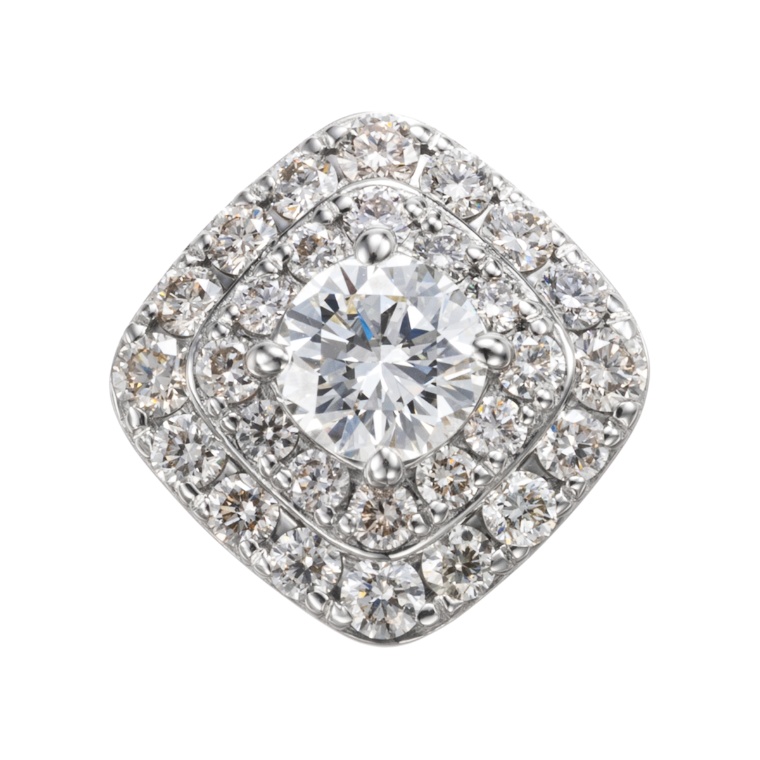 ナミビア産ダイヤモンドPT950ペンダントヘッド計0.6ctUP