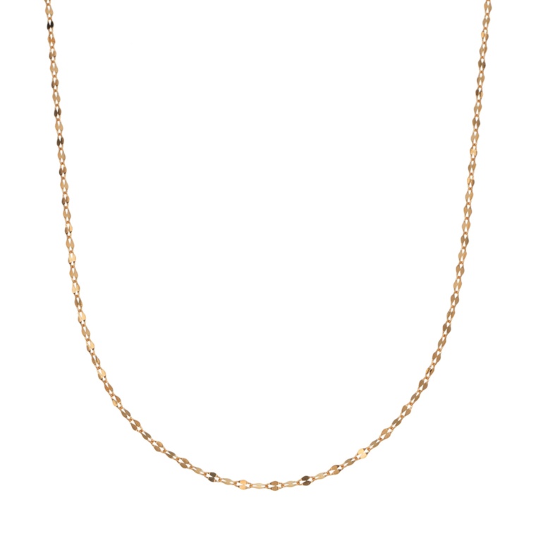 18KYG ペタルチェーンネックレス 45cm [S]