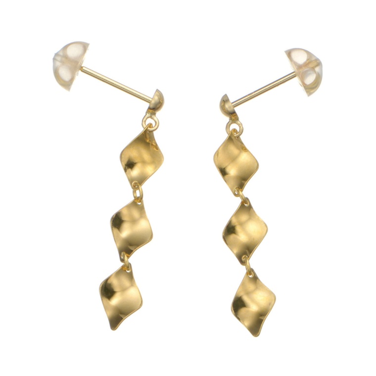 マエストロ 純金/18K リーフデザイン イヤリング/ピアス