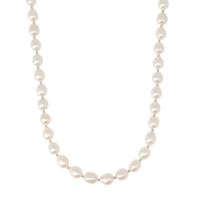 TarTar オーロラリップル真珠ロングネックレス[シエリー]