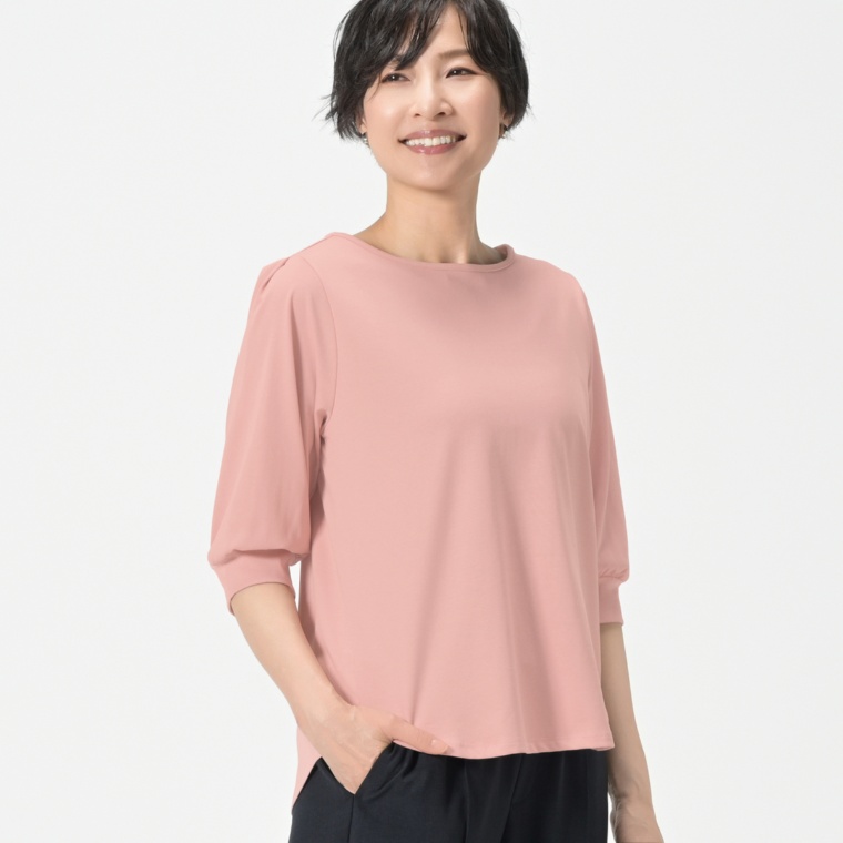 CARRIERE バックリボンボリュームスリーブプルオーバー