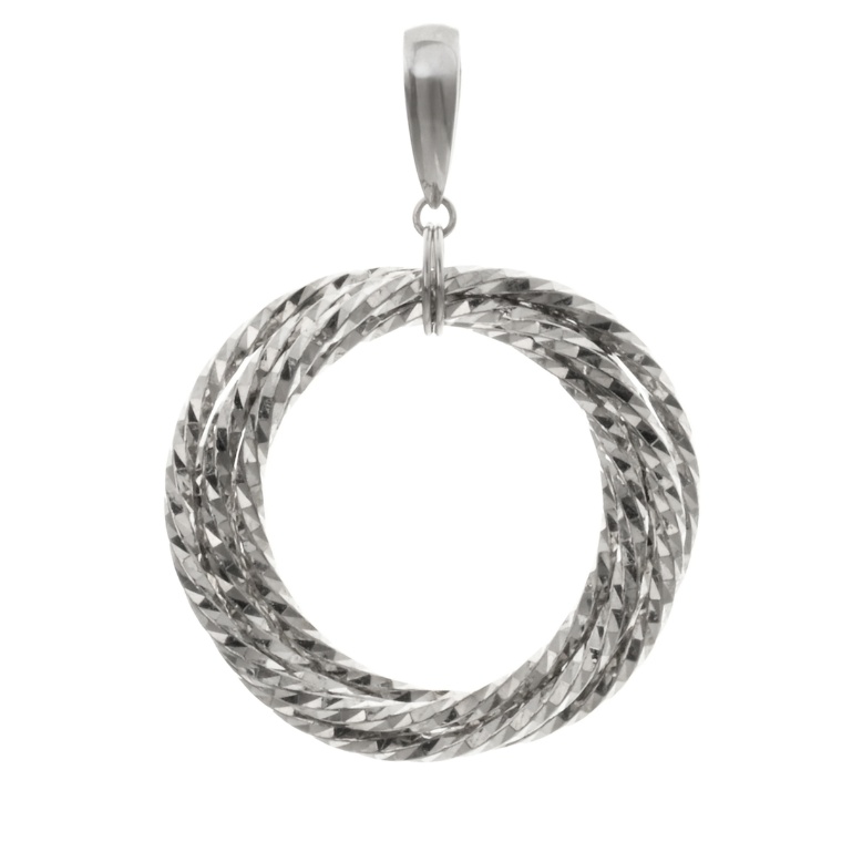 純プラチナ サークル デザイン ペンダントヘッド