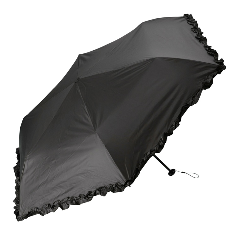 ルナジュメール UV1級遮光晴雨兼用軽量フリル折傘