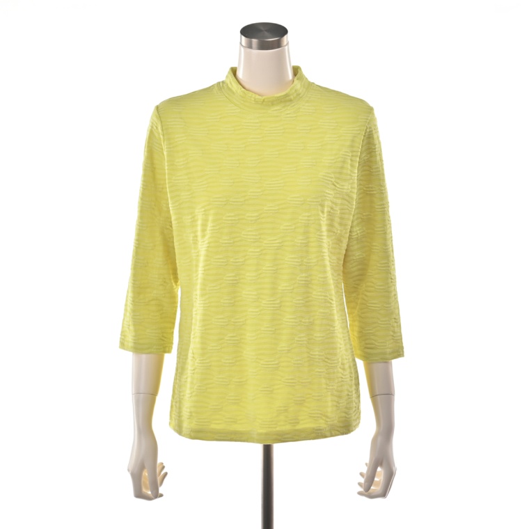 Ciel Lavie 綿混ふくれジャガードプルオーバー