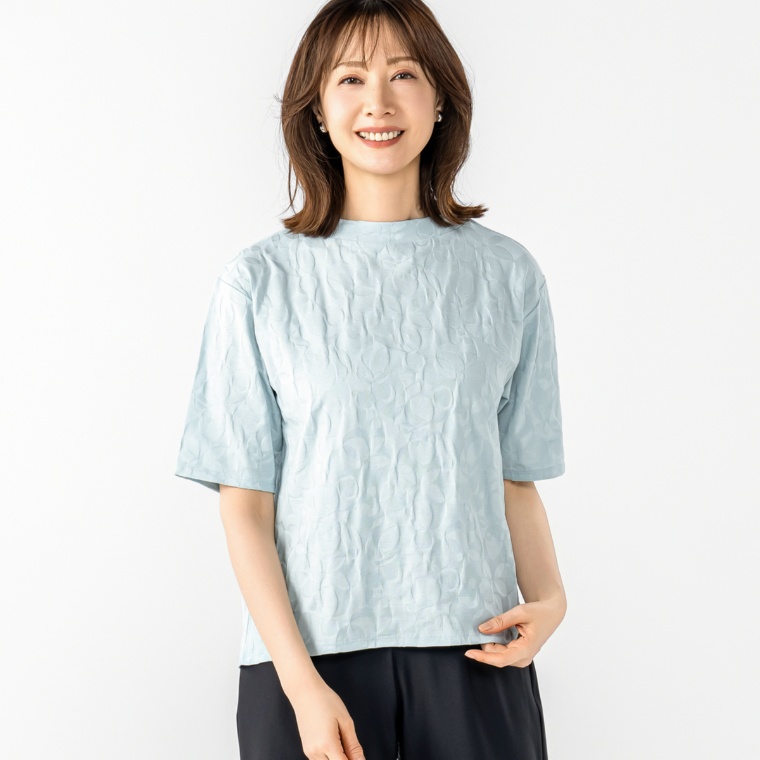 Ciel Lavie サークル柄ジャガードプルオーバー