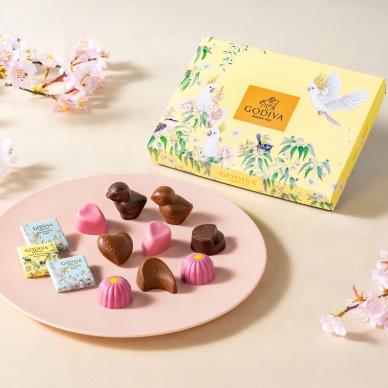 ゴディバ 羽ばたく 花咲く春 アソートメント 12粒入