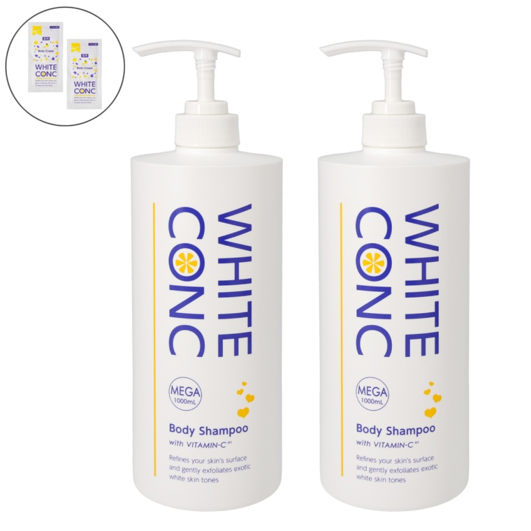薬用ホワイトコンク ボディシャンプー1000mL 2本セットP付