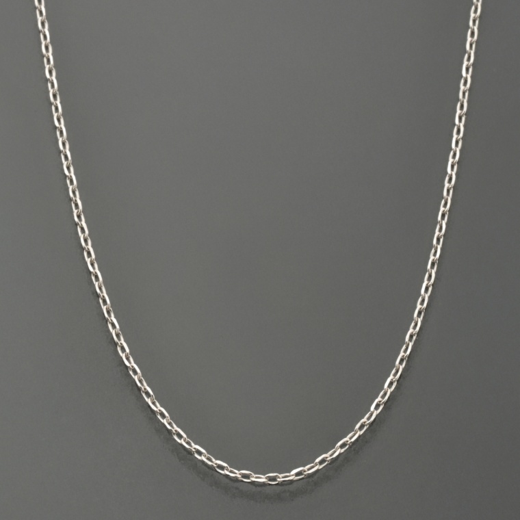 PT950 カットアズキチェーンネックレス 45cm [M]