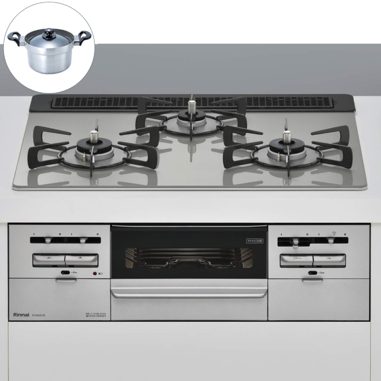 リンナイ ビルトインガスコンロ 炊飯鍋付 下取り無し