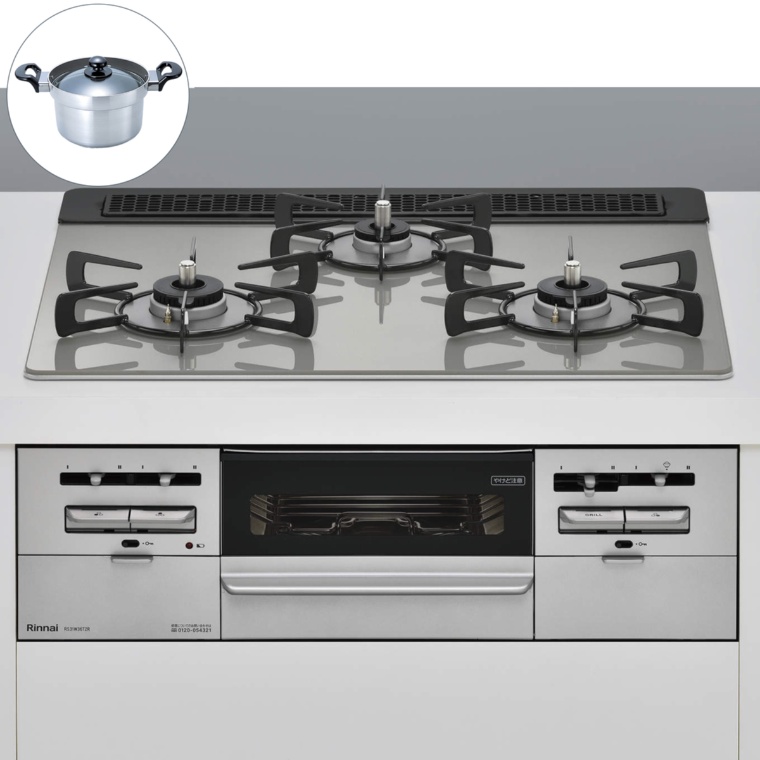 リンナイ ビルトインガスコンロ 炊飯鍋付 下取り有り