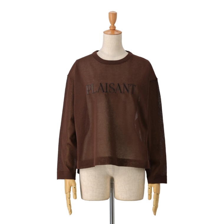 UNFILO シアーフォルムニットクルーネック