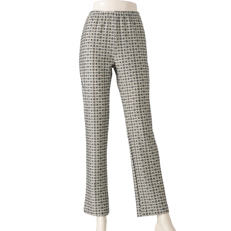 Provador プリントハイテンション レギテコ ストレートパンツ