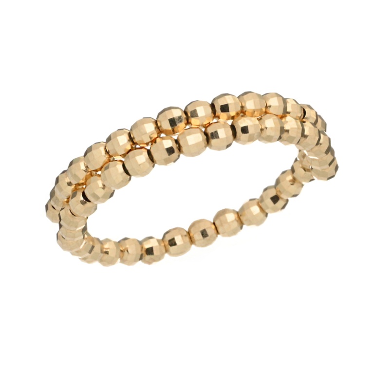 マエストロ 18KYG ミラーボール シンプルフリーサイズ リング