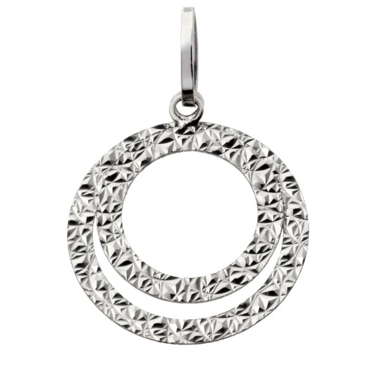 純プラチナ リバーシブルサークル2連ペンダントヘッド