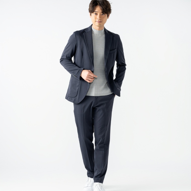 TEH コットンライクポリエステルジャケット&パンツ2点セット