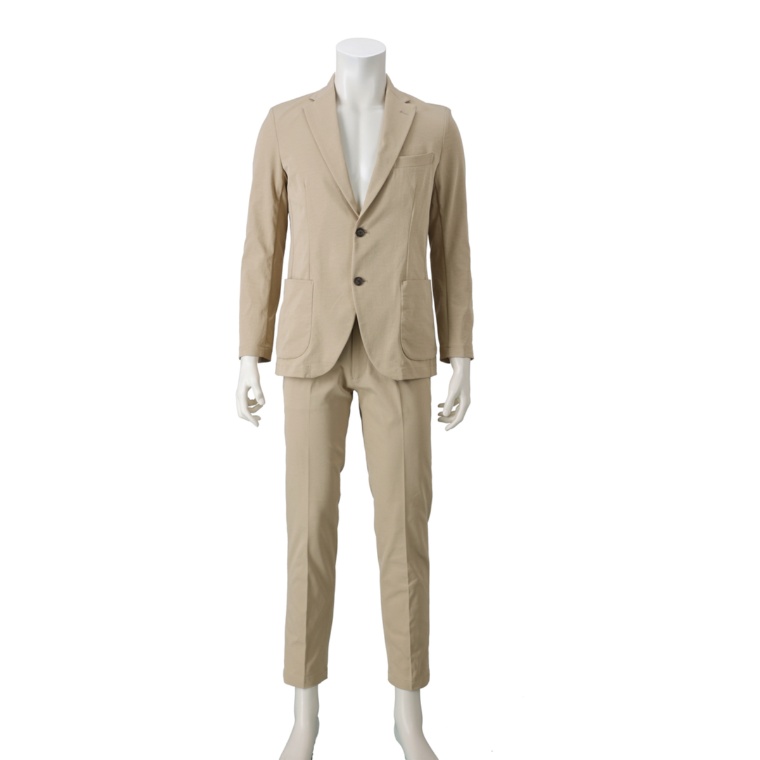 TEH コットンライクポリエステルジャケット&パンツ2点セット