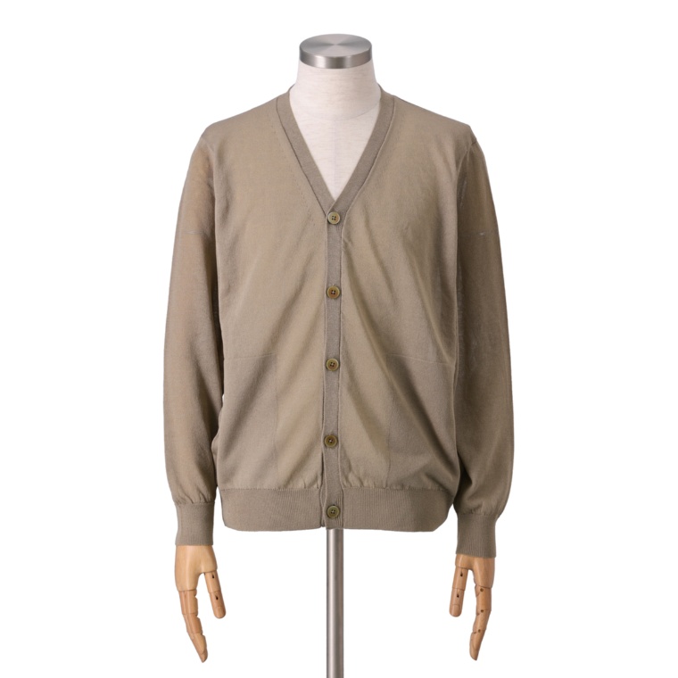 TETE HOMME リネンライクウォッシャブルニットカーディガン