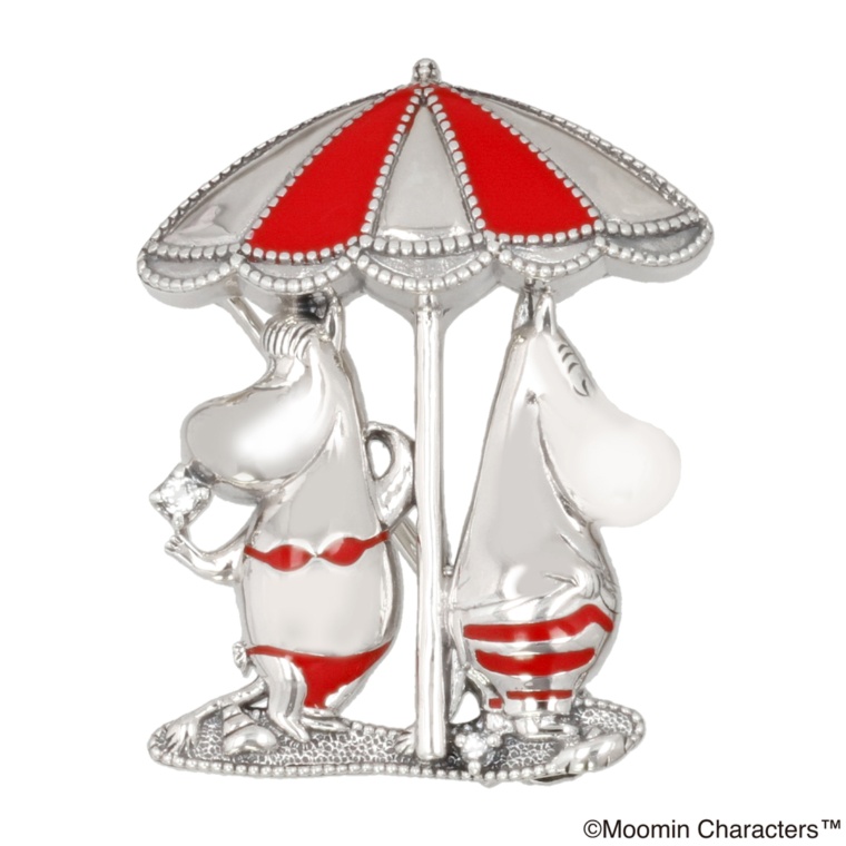 ムーミン シルバー925 サマーパラソル ブローチ