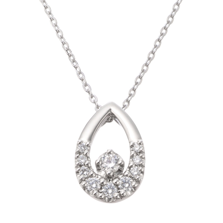 スイートテン・ダイヤモンド プラチナ ティアドロップペンダント