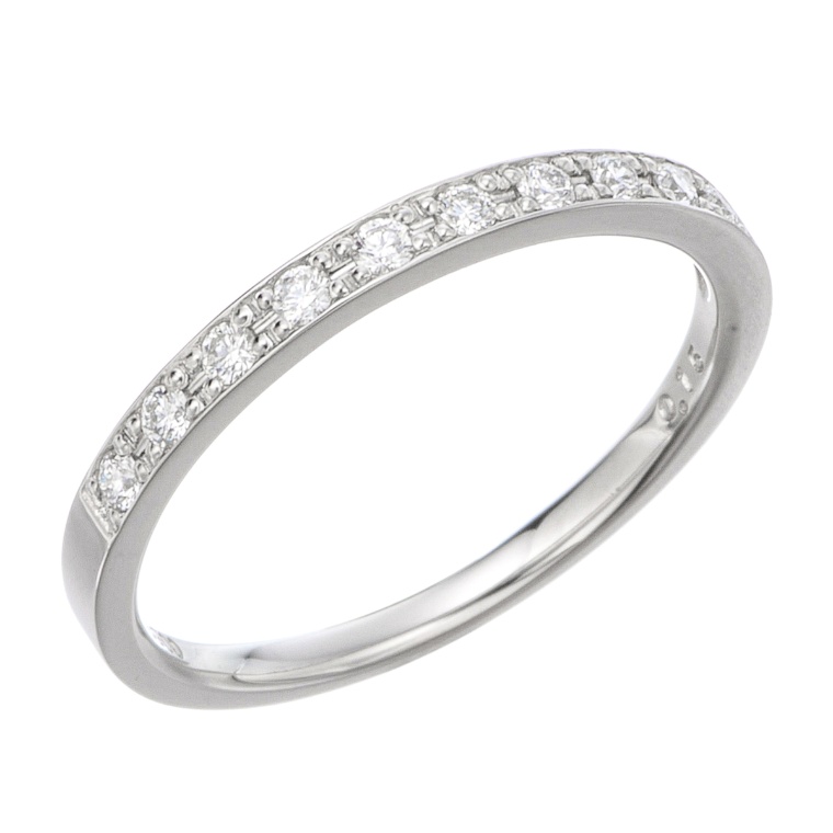 スイートテン・ダイヤモンド プラチナ900 ハーフエタニティリング