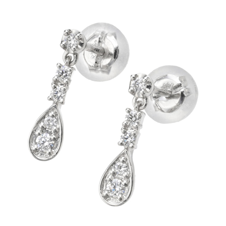 スイートテン・ダイヤモンド プラチナ900 スイングピアス