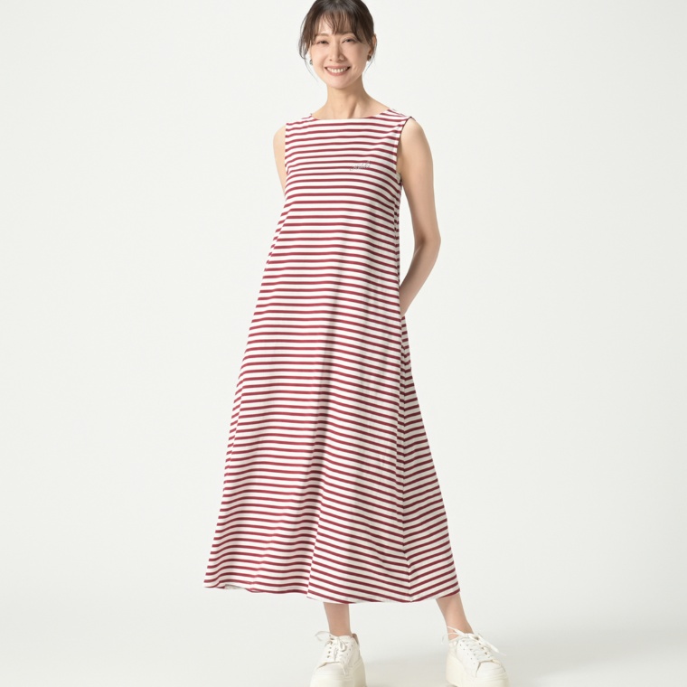 KiKKi リラックスボーダーワンピース