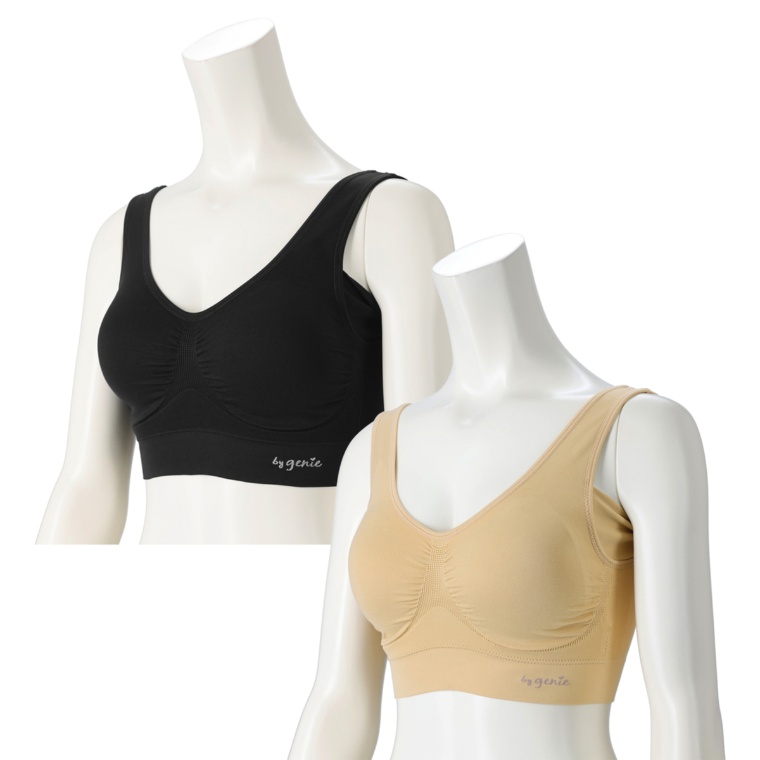 ジニエエア-サイド フィットブラ　カラーが選べる2点セット